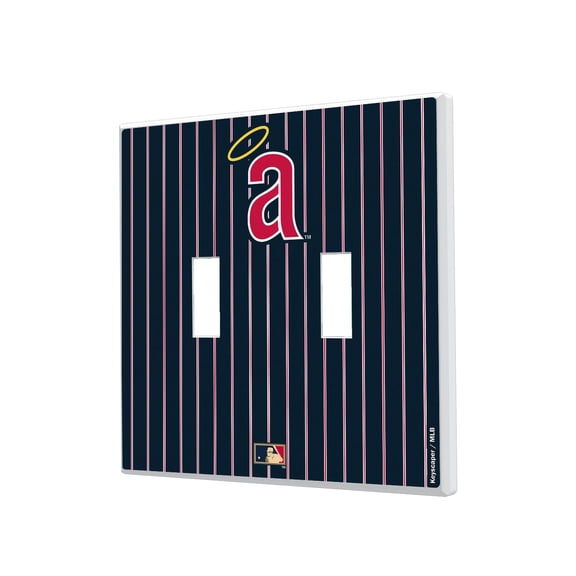 Los Angeles Angels 1971 Cooperstown Pinstripe Double Toggle Light Switch Plate