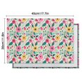 thumbnail image 5 of Pioneer Flower Floral Print Pattern Summer Placemats Table Placemats Set Of 6-Linen Kitchen Washable Placemats Table Mats 12x18 Inch Non-Slip Heat Resistant, 5 of 5