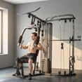 thumbnail image 2 of Soozier All-in-One Home Gym Smith Machine with 143LBS Weight Stack, 2 of 10