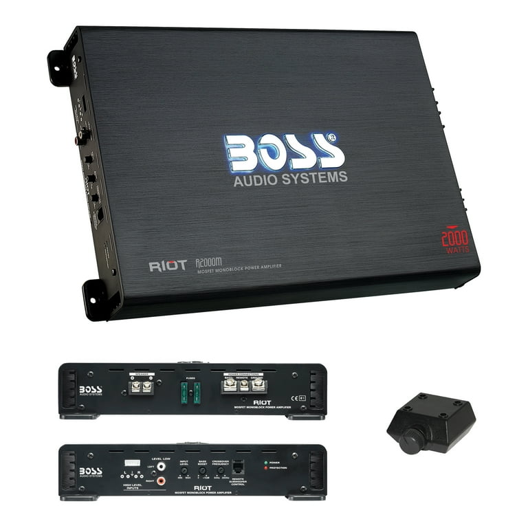 カーオーディオ BOSS AUDIO AR2000M BOSS Audio Systems AR2000M Armor Series Monoblock Class A/B