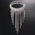 thumbnail image 1 of Brazalete de brazo,Brazalete con diamantes de imitación en la parte superior del brazo Cadena con borlas,Brazalete de brazo Brazalete Cadena de cuerpo Joyas Fernando Brazalete de brazo, 1 of 7