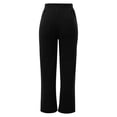 thumbnail image 5 of Women High Waist Casual Wide Leg Long Pants Trousers Stretch Twill Pants With Pocket Thin Summer Pants For Women, 5 of 8