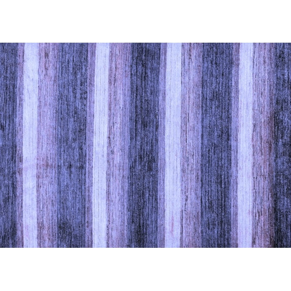 Ahgly Company Indoor Rectangle Abstract Blue Modern Area Rugs, 8' x 10'