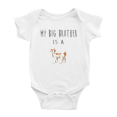 thumbnail image 1 of My Big Brother Is A Japanese Bobtail Cat Funny Baby Bodysuits for Boy Girl, 1 of 5