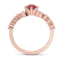 thumbnail image 4 of 1.25 Carat Natural Diamond Red Ruby Gemstone Luxurious Engagement Ring for Ladies Solid 14K Rose Gold Size 7 by Diamond-Capitals, 4 of 8