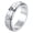 silver, variant on Rock Punk Hammered Style Wedding Rings for Men Women 6 mm Stainless Steel Spinner Band Jewelry