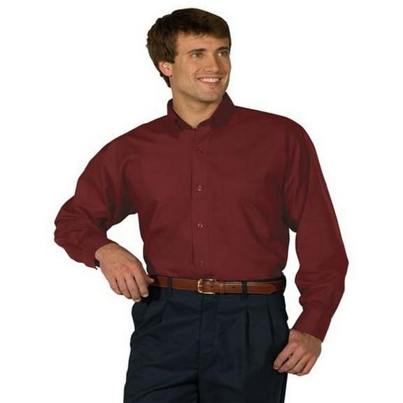 1295 Men's Long Sleeve Button Dow Soft Touch Poplin Shirt
