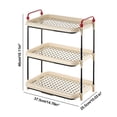 thumbnail image 3 of GFHFHITJ Storage Rack Cup Storage Shelf Desktop Mug Organizer Sideboard Teacup Drainer Cream Wind Kitchen Cup Holders, 3 of 6