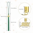 thumbnail image 3 of Tassel Decoration Hanging Date Drop Tassel Graduation Cap Tassel Pendant Polyester Graduation Cap Drop Prop, Green, 3 of 9
