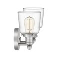 thumbnail image 3 of Quoizel Union 2-Light 9" Bathroom Vanity Light in Brushed Nickel, 3 of 4