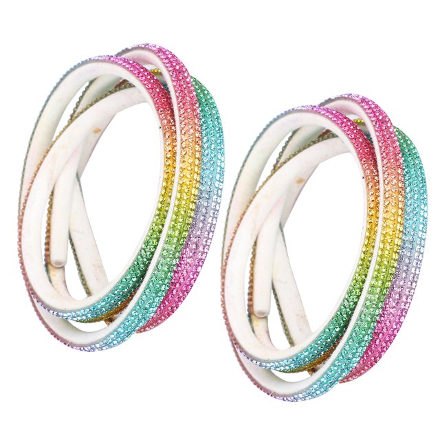 Tira De Diamante De Vidrio, 5 Filas, Bolsa De Accesorios Tridimensional, Zapata Esmaltada De Vidrio, Accesorios De Drenaje Superior, Tubo De Tira, Cuerda Semicircular