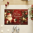 thumbnail image 5 of Christmas Floor Mat Absorbent Kitchen Bathroom Mat Red Black Non Slip Home Decor Holiday Entryway Rug Festive Doormat For Indoor Use, 5 of 5