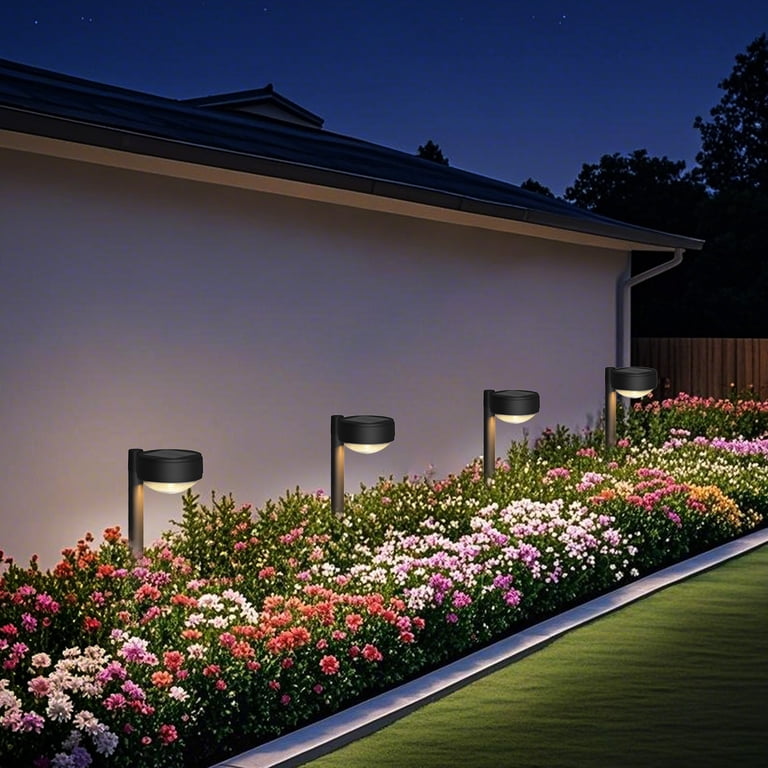 Better Homes & Gardens Solar Dome Walkway Lights, 4-Pack photo 5