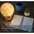 thumbnail image 5 of Night Light 12cm (Small) 3D Moon Lamp Night Light Moon Light 16 Colors LED with Wooden Stand and Remote/Touch Control and USB Rechargeable, 5 of 5