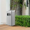 thumbnail image 2 of Kselythan Commercial Outdoor Trash Can with Removable Inner Bucket and Ashtray,Stainless Steel Square Garbage Can,30 Liter/7.9 Gallon Waste Bin for Home,Office,Shopping Mall,Restroom, 2 of 7