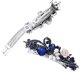 thumbnail image 3 of 5 Pieces Crystal Rhinestones Hair Barrettes Flower Butterfly Pearl French Vintage Clip Wedding Navy Hair Jewelry for Women, 3 of 4