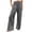 Grey, variant on Breezora Women's Linen Wide Leg Pants Summer Casual Drawstring Elastic High Waist Trousers With Pockets Beach Palazzo Loose Breathable Relaxed Fit