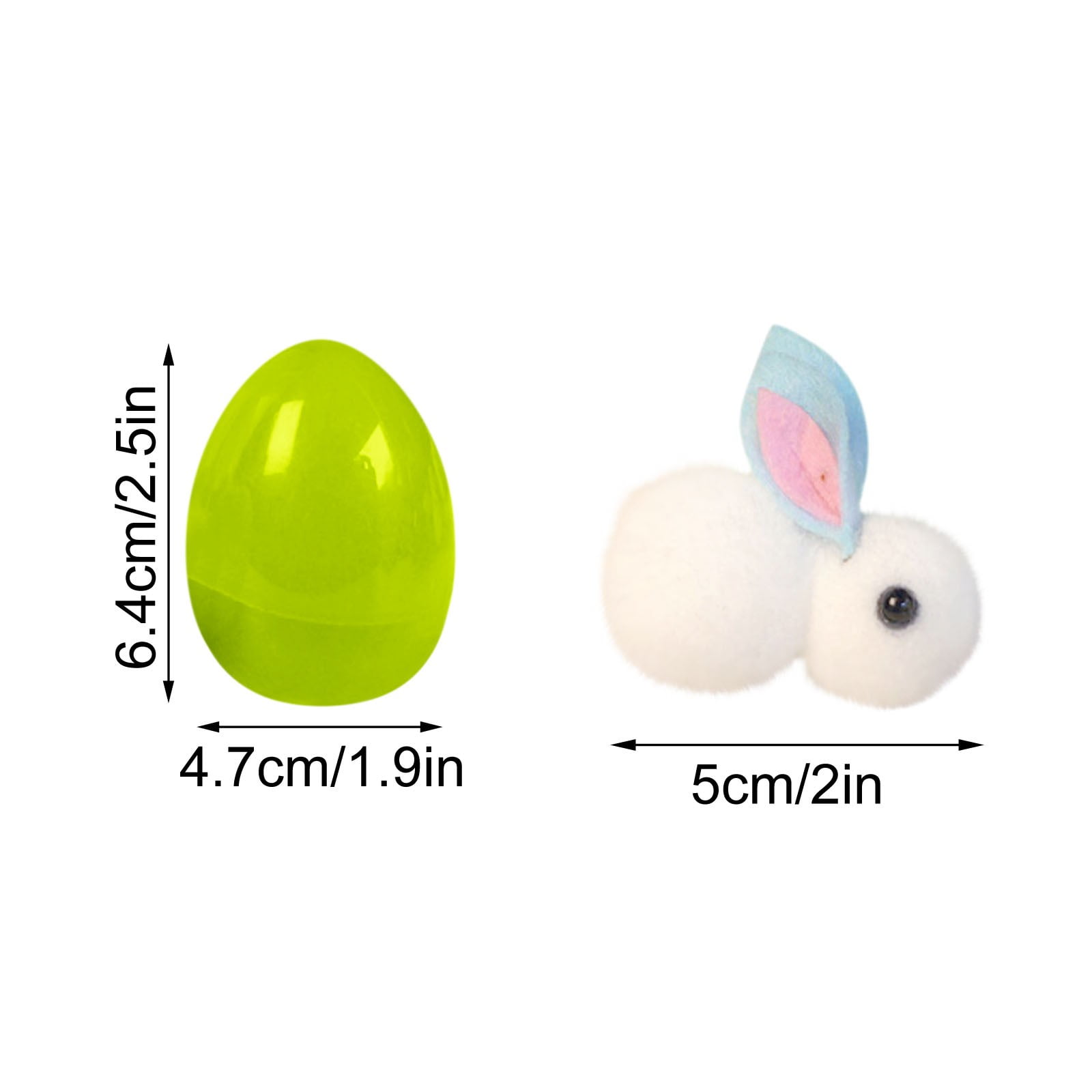 RuWeoMaa 32 Pack Easter Eggs Filled Plush Animal Filled Eggs,Filled Easter Eggs with Plush Bunny Toys, Mini Colorful Bunny Filled for Kids Toddler Teens Easter Basket Stuffers Easter Party Favors