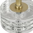 thumbnail image 3 of Uttermost Groove 23.75" Transitional Crystal & Metal Drink Table in Brushed Gold, 3 of 4