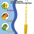 thumbnail image 2 of 3001 Small Yellow Chime Pipe Ringer M&M Bird Toys Bright Yellow Colored Aviary Bell, 2 of 7