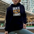 thumbnail image 2 of Dad Don't Dance I Finance Merch Gift Ideas for Dancers Navy Hooded Sweatshirt or Hoodie, 3XL, 2 of 5
