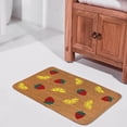 thumbnail image 4 of Strawberry Lemonade Doormat,Strawberry Welcome Mat, Lemon Hello Doormat, Strawberry And Lemons Doorm ,Front Doormat, Indoor Doormat,Front Back Door Mat ,Coral Velvet Rug 16”x24”, 4 of 7