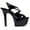 Black, variant on Ellie Shoes E-711-Lance 7" Heel Womens Strappy Sandal. Black / 8
