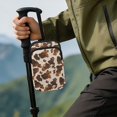 thumbnail image 4 of COEQINE Forearm Crutch Bag Walking Cane Accesories Cute Cowhide Cow Print Elbow Crutch Storage Organizer, 2 Zippered Pockets, Lightweight, Hands-Free, for Adults & Seniors, 4 of 7