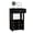 Black, variant on Functional and Sturdy - Hold wines securely in the twelve cubbies of this four - legged bar cart