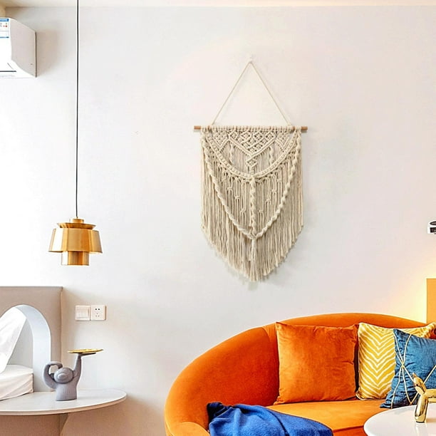 GROWTH TANK Boho Macrame Wall Hanging Woven Macrame Tapestry Chic Woven Art Bohemian Cotton Art Decor For Wedding Bedroom Living Room Background Walmart