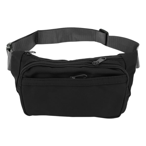 Unique Bargains 1 Pc Fanny Pack Simple Style Waist Bag Black
