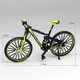 thumbnail image 2 of Mini bicicleta de aleación 1:10, modelo a escala, simulación de adorno de escritorio, juguete de bicicleta de montaña con yema del dedo (verde) JM, 2 of 4