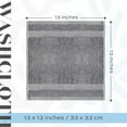 thumbnail image 4 of White Classic  Luxury Cotton Washcloth 13x13 - Set of 12 Light Grey, 4 of 5