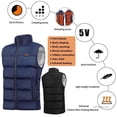 thumbnail image 5 of Chaqueta con calefacción por Usb de 17 áreas para hombre y mujer, chaleco eléctrico calefactor, chaleco calefactor, chaleco calefactor interno con Usb, Veste Chauffante, 5 of 5