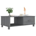 thumbnail image 2 of vidaXL Table Basse HAMAR Gris Foncé 100x55x35 cm Bois Massif Pin, 2 of 5