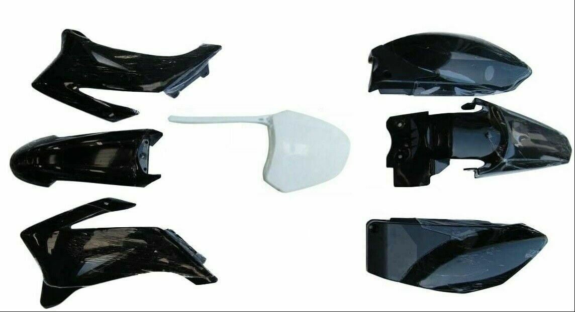 YAMAHA TTR110 TTR 110 PLASTIC FENDER KIT BLACK PS58