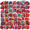 thumbnail image 2 of Paquete de pegatinas Fire Truck Anime, vinilo impermeable, 50 unidades, 2 of 3