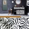2024 DREAMFIRE Modern PVC Black White Striped Selfadhesive Wallpaper