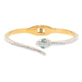 thumbnail image 1 of Bracelet, Easy To Wear Embed Rhinestones Attractive Open Clasp Hinged Bracelet Simple  For Friends For Gift Giving, 1 of 8