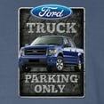 thumbnail image 2 of Wild Bobby, Ford Truck Parking Only Sign Gift for Owners of Ford Trucks, Cars and Trucks, Front and Back Garment-Dyed Short Sleeve Tees, Navy, Medium, 2 of 3