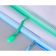 10pcs Mesh Zipper Pouch Bags,10 colors Plastic Zipper Bags for