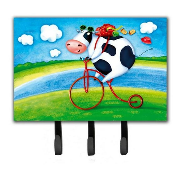 Cow Riding Bicycle Leash or Key Holder
