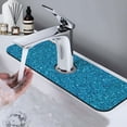 thumbnail image 7 of Kdxio Blue Glitter Pattern Non-Slip Diatom Mud Faucet Drain Pad,Self Absorbent Mat for Kitchen Sink for Variety Kitchen & Bathroom Countertops, 7 of 7