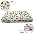 thumbnail image 3 of Vegetable Pet Bed, Cartoon Food with Dashed Lines Colorful Healthy Zucchini Peppers Illustration, Resistant Pad for Dogs and Cats Cushion with Removable Cover, 24" x 39", Multicolor, by Ambesonne, 3 of 4