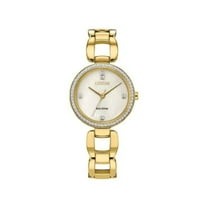 Citizen Crystal Stainless Steel Eco-Drive Women's Watch EM1032-58A