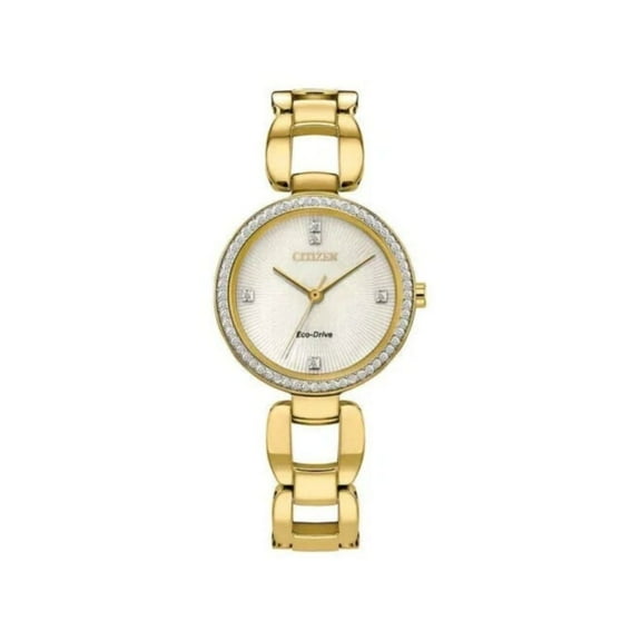 Citizen Crystal Stainless Steel Eco-Drive Women's Watch EM1032-58A