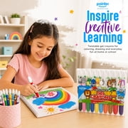 Pointer Twistable Gel Crayons, 10 Assorted Colors, Washable, Non-Toxic