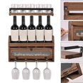 thumbnail image 3 of Estante de para vino en , soporte de corcho de para copas, estante flotante, colgador para cocina, Bar, Fernando Estante de vino montado en la pared, 3 of 8