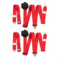 thumbnail image 1 of Red Retractable Bucket Seat Belt Kit for 1960-1963 Ford Falcon Standard 3 Point - 2 Belts, 1 of 1