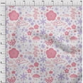 thumbnail image 4 of oneOone Rayon Light Pink Fabric Asian Japanese Craft Projects Decor Fabric Printed By The Yard 56 Inch Wide, 4 of 4